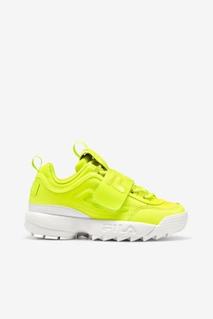 FILA Disruptor 2 Applique Sneakers Yellow / Yellow / White,Womens Shoes | CA.VMYUXE419